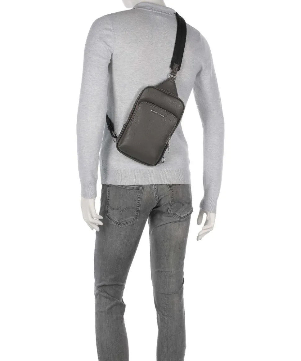 Okinawa Slingbag Lederimitat dunkelgrau