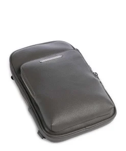 Okinawa Slingbag Lederimitat dunkelgrau