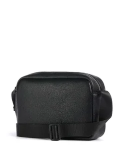 Okinawa Umhängetasche Lederimitat schwarz