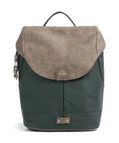 Olli O12 Rucksack Polyester, Lederimitat dunkelgrün