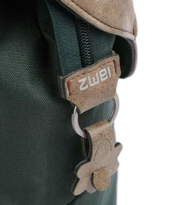 Olli O12 Rucksack Polyester, Lederimitat dunkelgrün