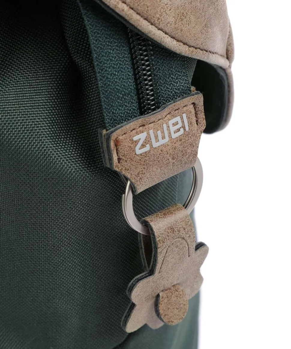 Olli O12 Rucksack Polyester, Lederimitat dunkelgrün