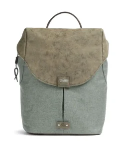 Olli O12 Rucksack Polyester, Lederimitat graugrün