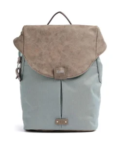 Olli O12 Rucksack Polyester, Lederimitat grün/braun