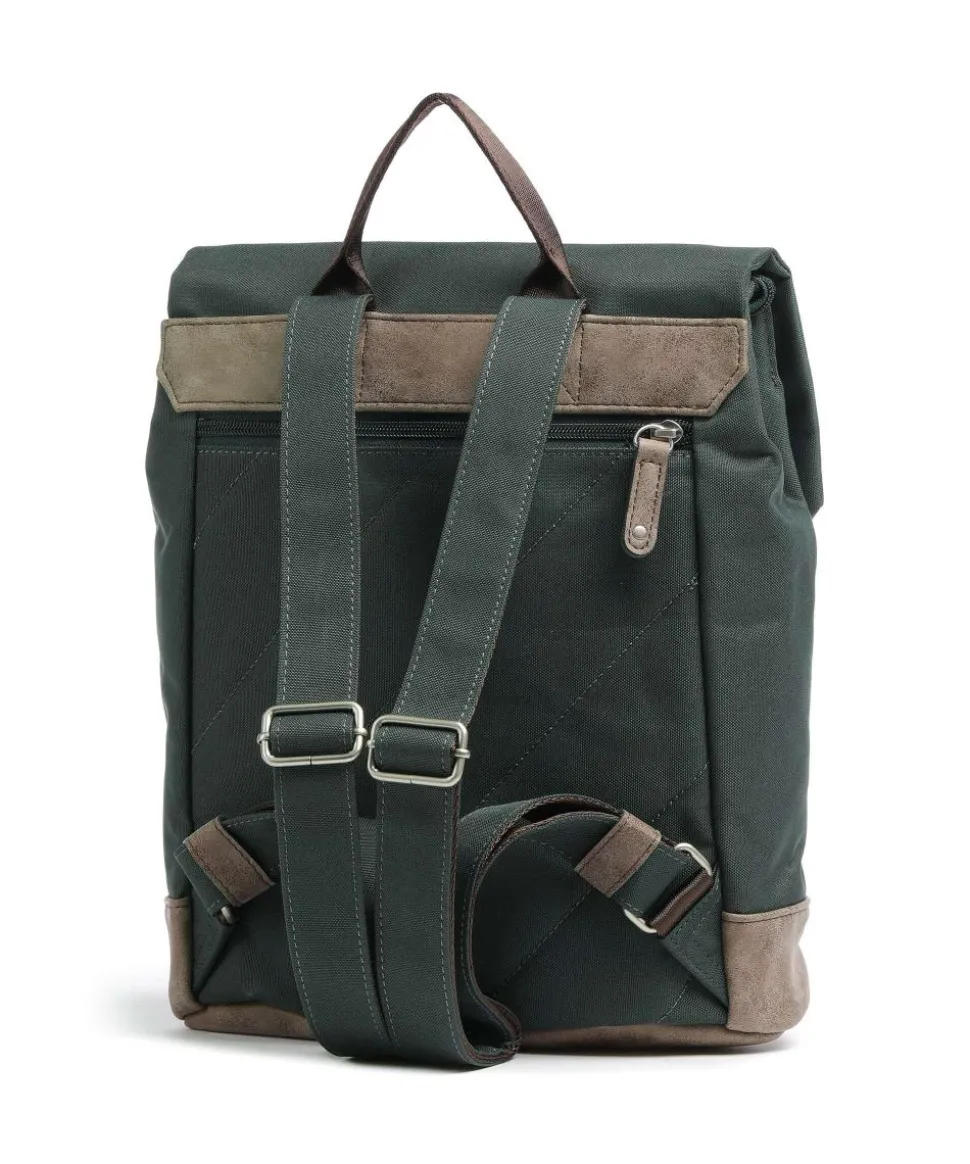 Olli OR13 Rucksack Lederimitat, Polyester dunkelgrün