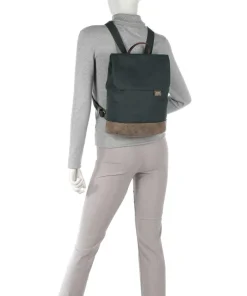 Olli OR13 Rucksack Lederimitat, Polyester dunkelgrün