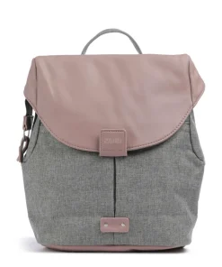 Olli OR80 Rucksack Polyester, Lederimitat grau/rosa