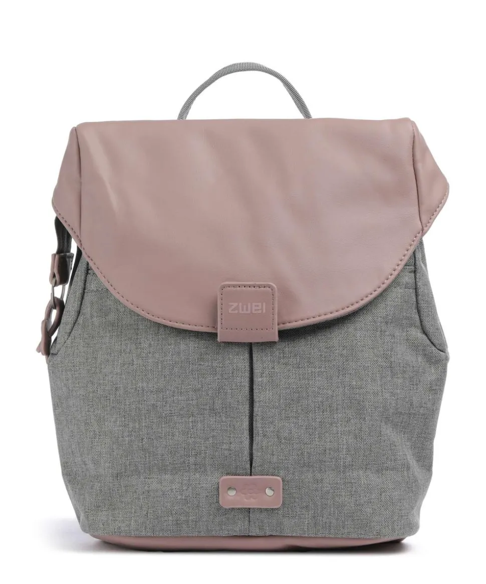 Olli OR80 Rucksack Polyester, Lederimitat grau/rosa