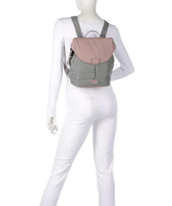 Olli OR80 Rucksack Polyester, Lederimitat grau/rosa