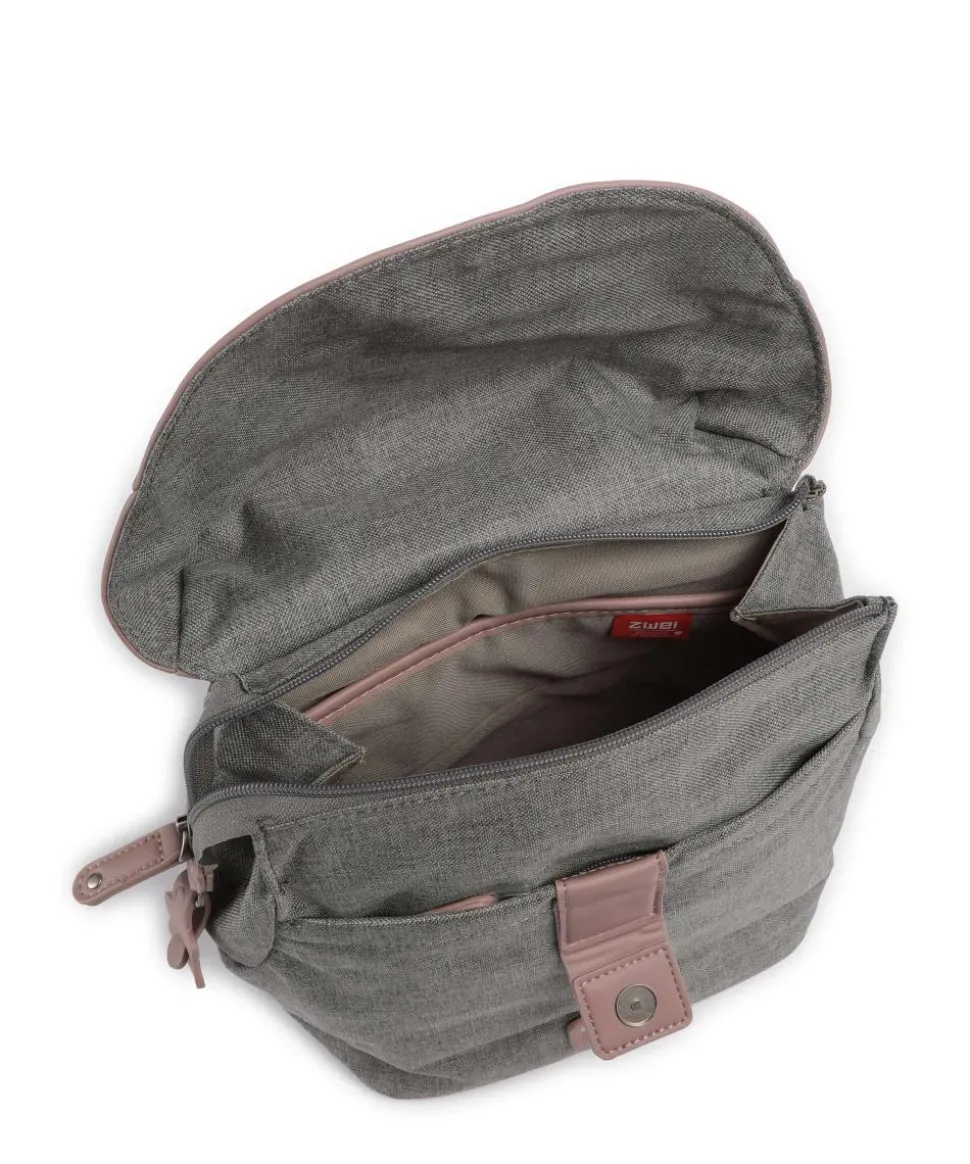 Olli OR80 Rucksack Polyester, Lederimitat grau/rosa