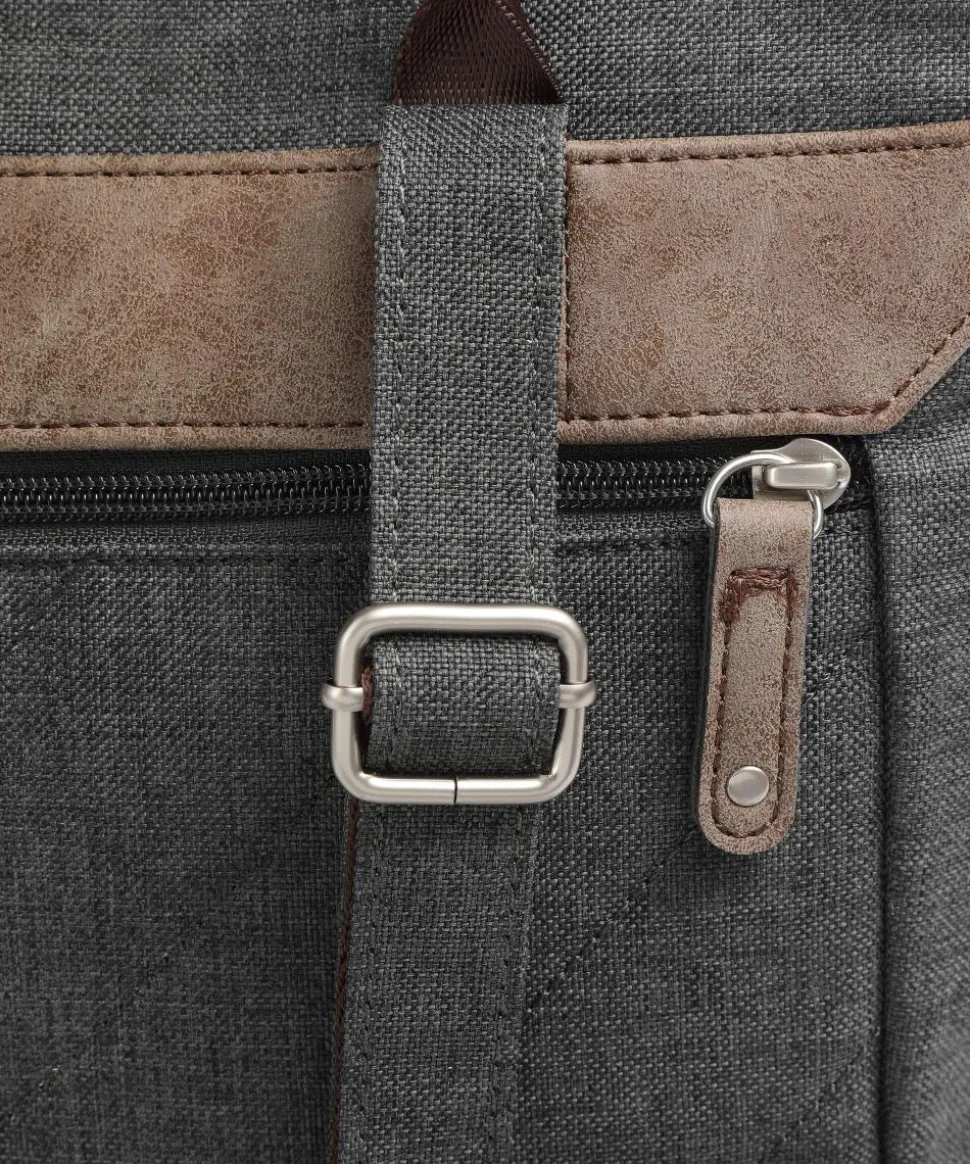 Olli OR80 Rucksack Polyester, Lederimitat dunkelgrau