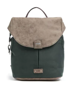 Olli OR8 Rucksack Polyester, Lederimitat dunkelgrün