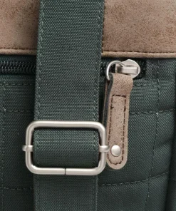 Olli OR8 Rucksack Polyester, Lederimitat dunkelgrün