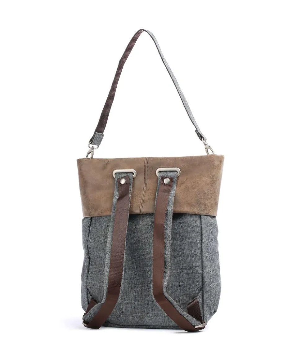 Olli OR12 Rucksack-Tasche Polyester, Lederimitat grau