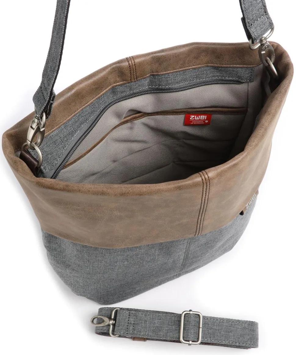 Olli OR12 Rucksack-Tasche Polyester, Lederimitat grau