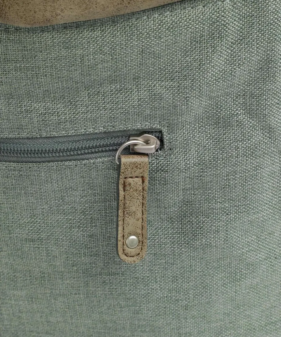 Olli OT12 Beuteltasche Polyester, Lederimitat graugrün