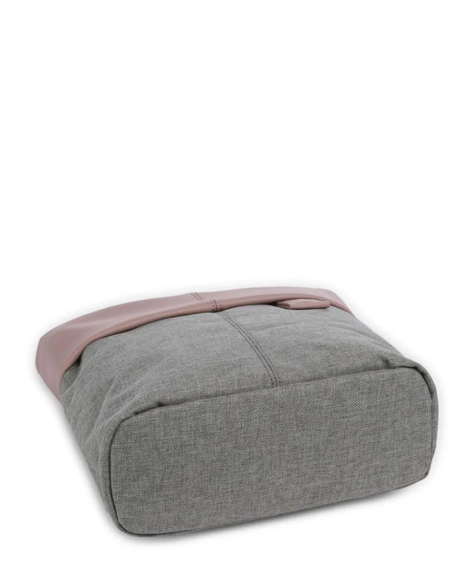 Olli OT8 Schultertasche Polyester, Lederimitat grau/rosa