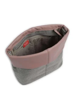 Olli OT8 Schultertasche Polyester, Lederimitat grau/rosa
