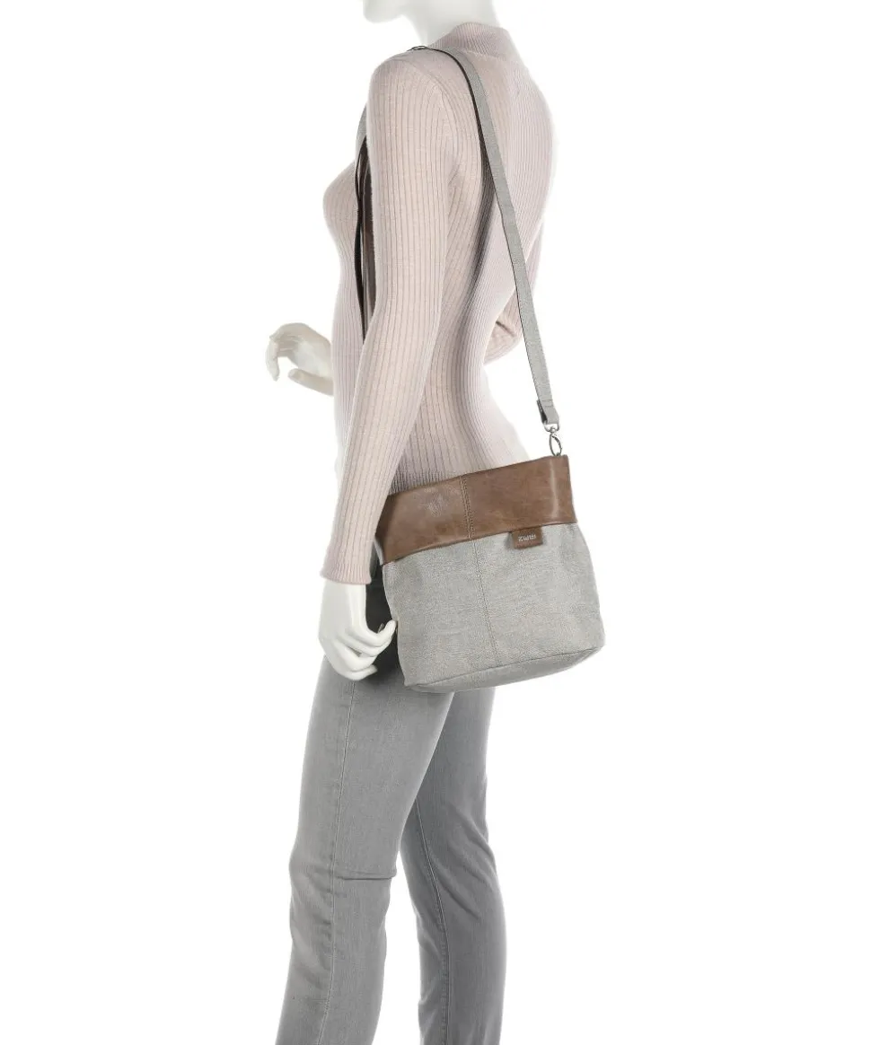 Olli OT8 Schultertasche Polyester, Lederimitat beige