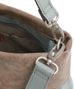 Olli OT8 Schultertasche Polyester, Lederimitat grünblau