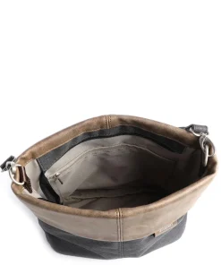 Olli OT8 Schultertasche Polyester, Lederimitat dunkelgrau