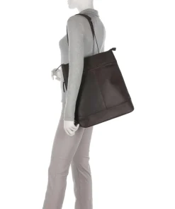 Omaha Rucksack-Tasche 13″ Rindsleder dunkelbraun