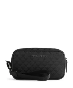 Omnia Jacquard Kulturbeutel schwarz 23 cm