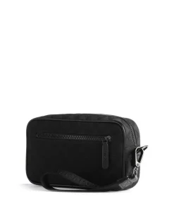 Omnia Jacquard Kulturbeutel schwarz 23 cm