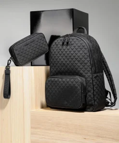 Omnia Jacquard Rucksack 13″ Polyamide schwarz