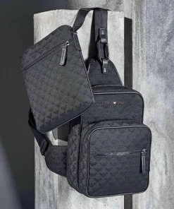 Omnia Jacquard Slingbag 10″ Polyester schwarz