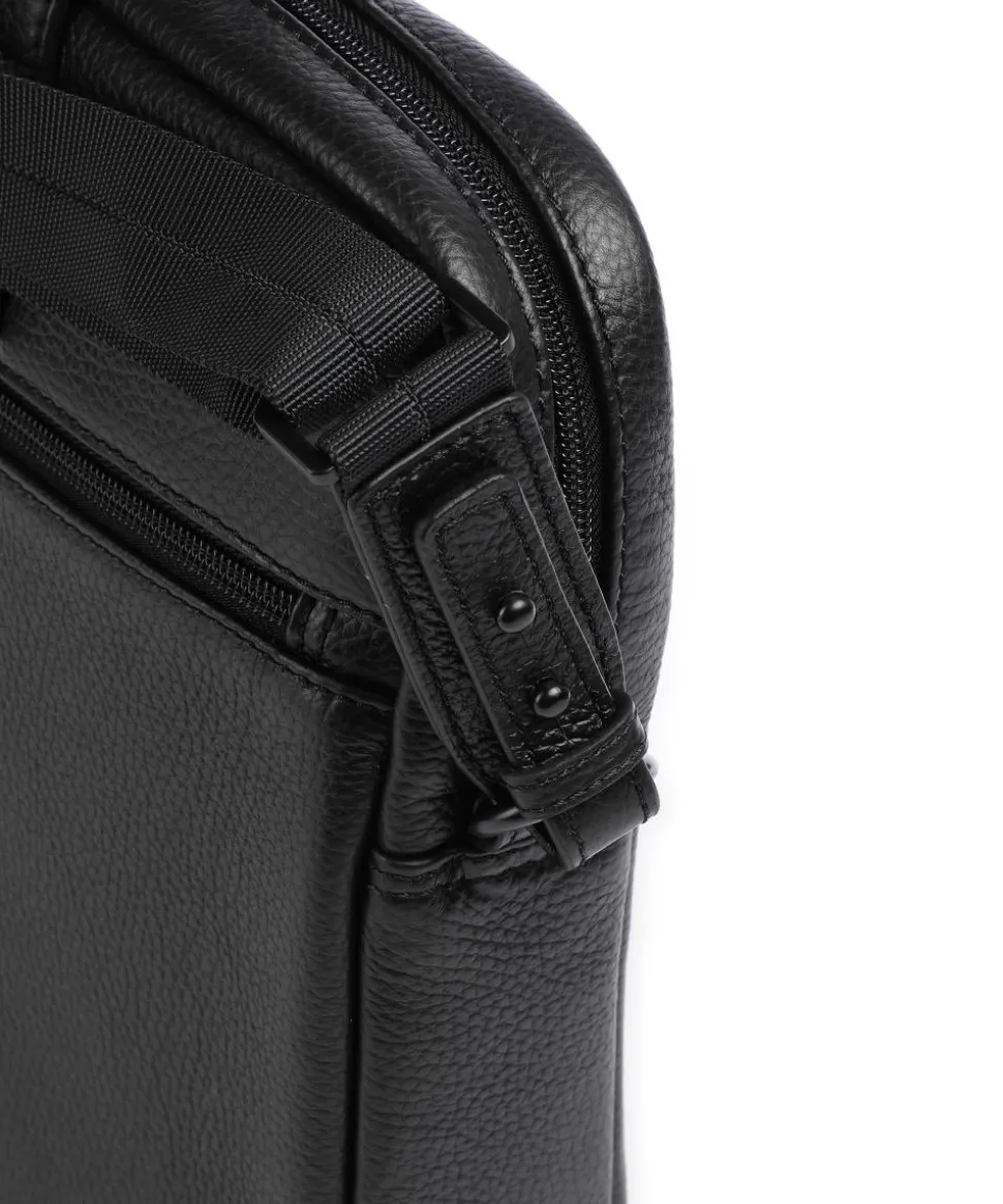 Onyx Chris RFID Aktentasche 15″ genarbtes Leder schwarz