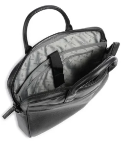 Onyx Chris RFID Aktentasche 15″ genarbtes Leder schwarz
