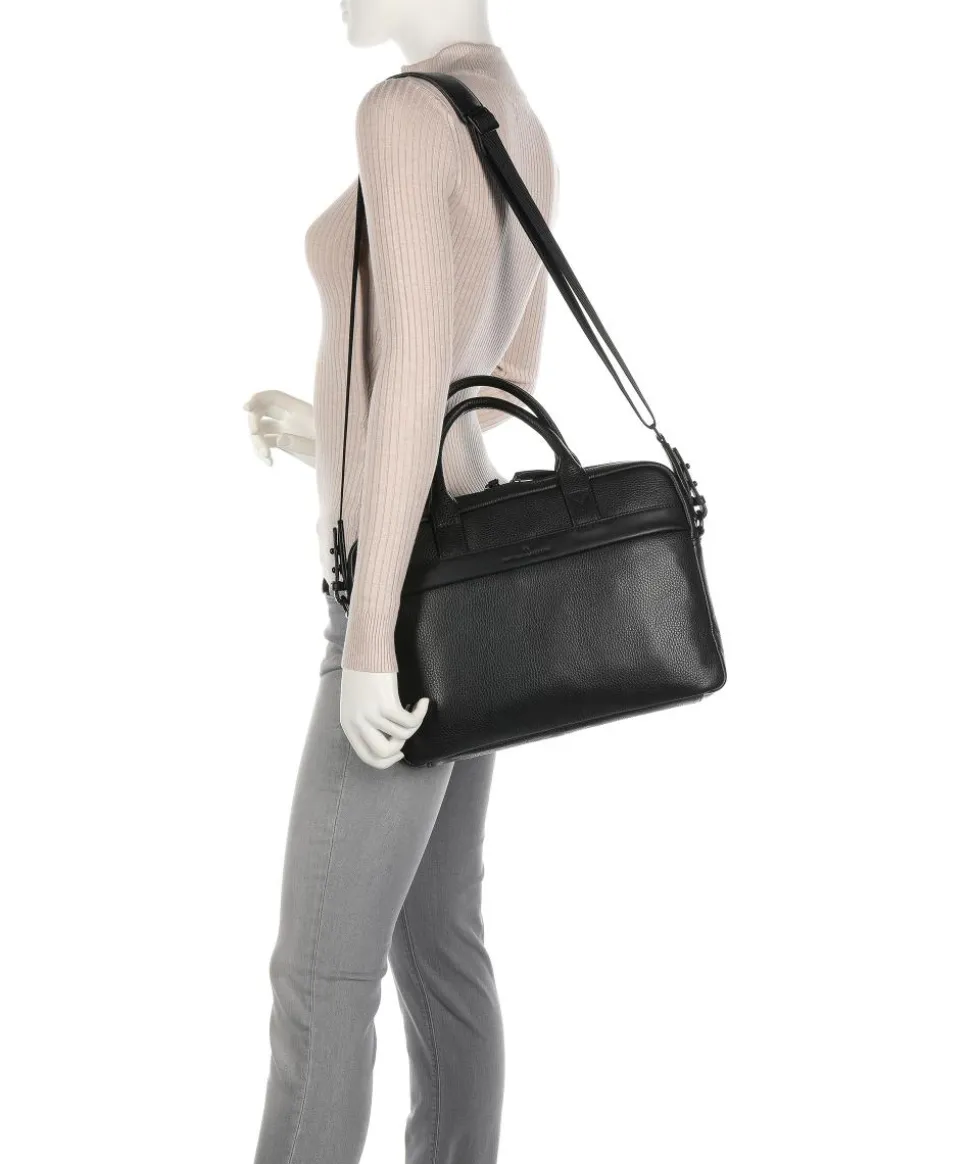 Onyx Delta Aktentasche 13″ genarbtes Rindsleder schwarz