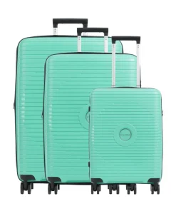 Orbita 4-Rollen Trolley Set grün 3-tlg.