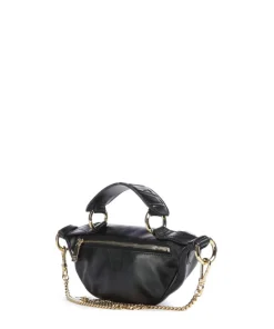 Origami Mini Umhängetasche fein genarbtes Rindsleder schwarz