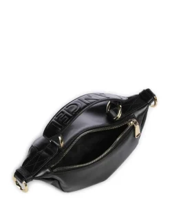 Origami Mini Umhängetasche fein genarbtes Rindsleder schwarz