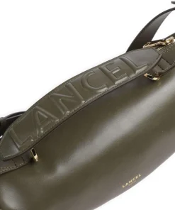 Origami S Umhängetasche fein genarbtes Rindsleder khaki