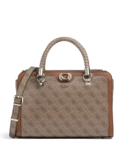 Orlina 4G Logo Handtasche Lederimitat braun