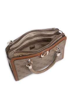 Orlina 4G Logo Handtasche Lederimitat braun