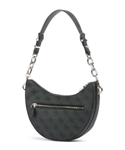 Orlina 4G Logo Schultertasche Lederimitat anthrazit