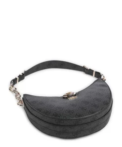 Orlina 4G Logo Schultertasche Lederimitat anthrazit