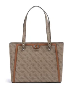 Orlina 4G Logo Shopper Lederimitat braun