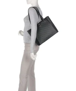 Orlina 4G Logo Shopper Lederimitat anthrazit