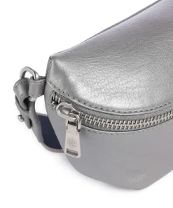 Osaka Gürteltasche genarbtes Rindsleder silber