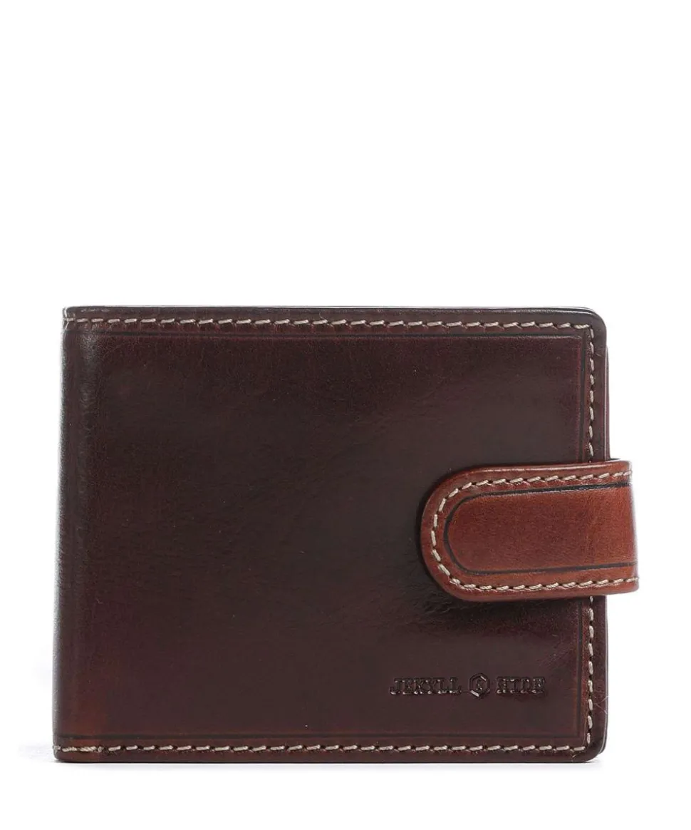 Oxford RFID Geldbörse fein genarbtes Rindsleder dunkelbraun