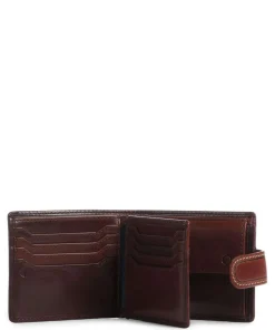 Oxford RFID Geldbörse fein genarbtes Rindsleder dunkelbraun