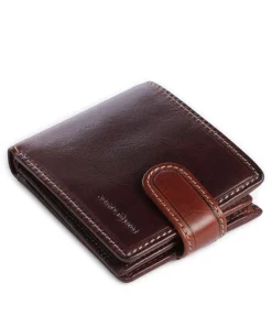 Oxford RFID Geldbörse fein genarbtes Rindsleder dunkelbraun