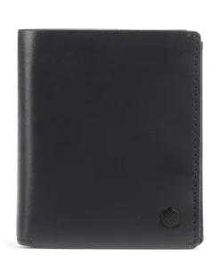 Oxford RFID Geldbörse fein genarbtes Leder schwarz
