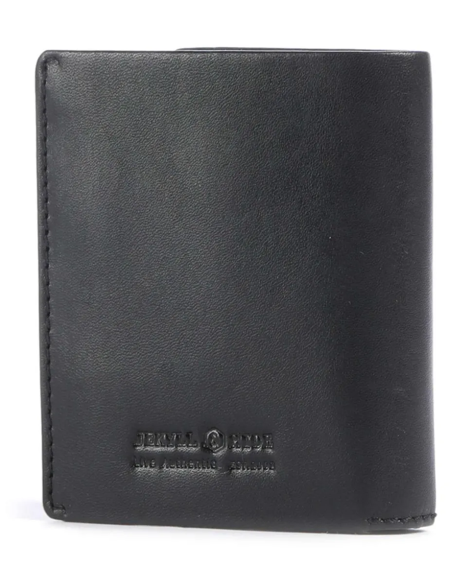 Oxford RFID Geldbörse fein genarbtes Leder schwarz