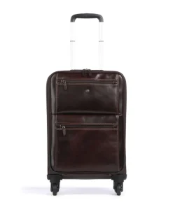 Oxford 4-Rollen Trolley dunkelbraun 56 cm